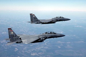 F-15E from Seymour Johnson AFB, NC.  USAF Photo by SSgt Andy Dunaway.