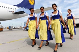 Lufthansa-stewardess-in-costume