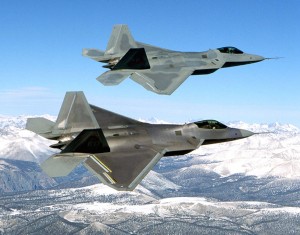 Two_F-22_Raptor_in_flying