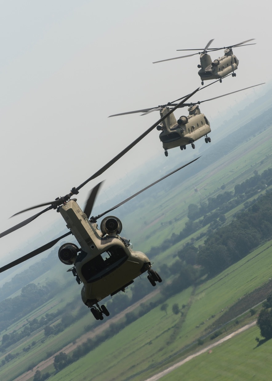 12th Combat Aviation Brigade receives brand new CH-47F MYII Chinooks