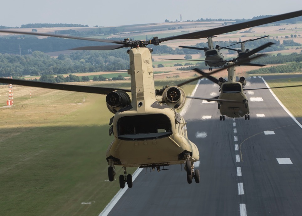 12th Combat Aviation Brigade receives brand new CH-47F MYII Chinooks