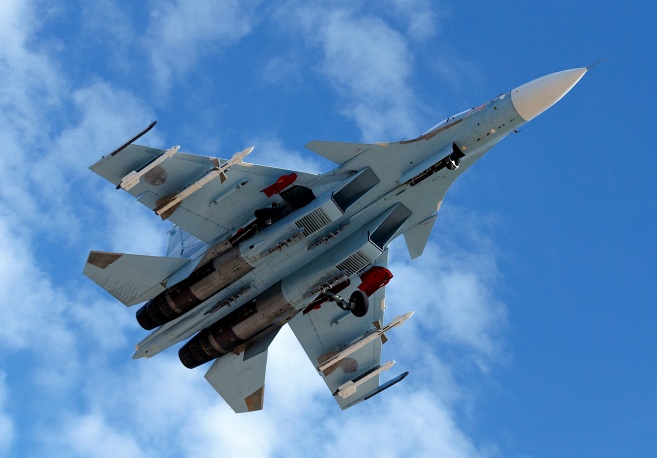 Su-30SM mendapat tugas melindungi pesawat lain