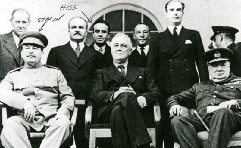 Yalta conference: Stalin, Roosevelt and Churchill  