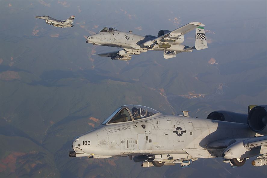 A-10-with-F-16s-Osan-AFB-2