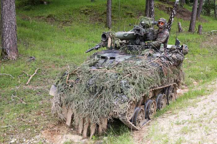  The US wasn’t the only country that brought out their toys. Here, German Bundeswehr soldiers provide security while conducting a mounted patrol.