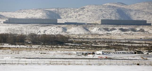 Sebuah fasilitas pengumpulan data Badan Keamanan Nasional di Bluffdale, sekitar 25 mil (40 km) selatan dari Salt Lake City, Utah, AS/Reuters