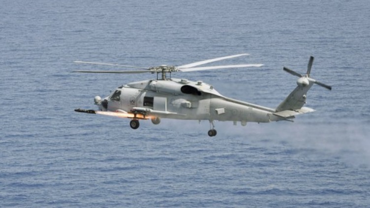 Australia Sukses Uji Rudal dari Helikopter Seahawk