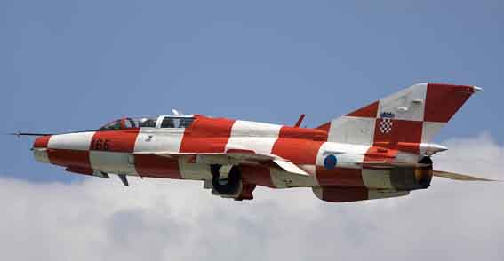 MiG-21 Kroasia Jatuh