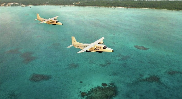 Pesawat Angkatan Laut India Jatuh di Laut