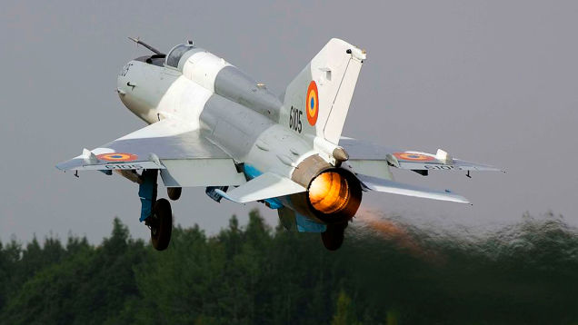 MiG-21 Rumania Jatuh