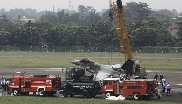 Begini Kondisi F-16C 52ID yang Terbakar