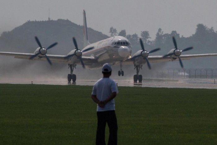 Il-18 Rusia Crash Landing di Siberia