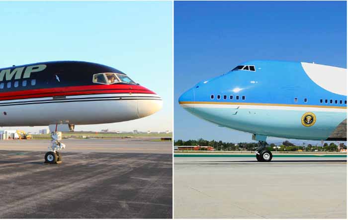 Trump Force One vs Air Force One, Mari Bandingkan