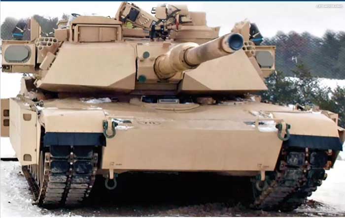 Penampilan M1A2 Abrams dengan Trophy Active Protection System