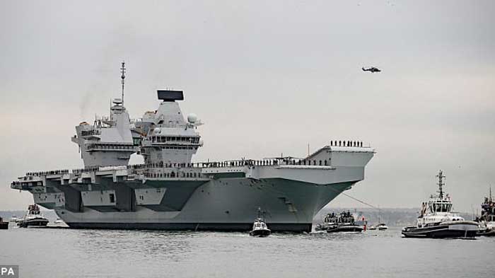 HMS Quen Elizabeth Kebanjiran Lagi