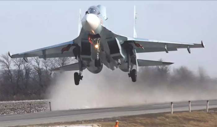 Ditembak Su-35? Jet tempur Su-30 Rusia Jatuh