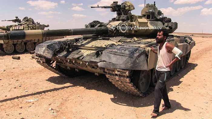 Makin Banyak Tank T-90A Berkeliaran Bersama Tentara Suriah