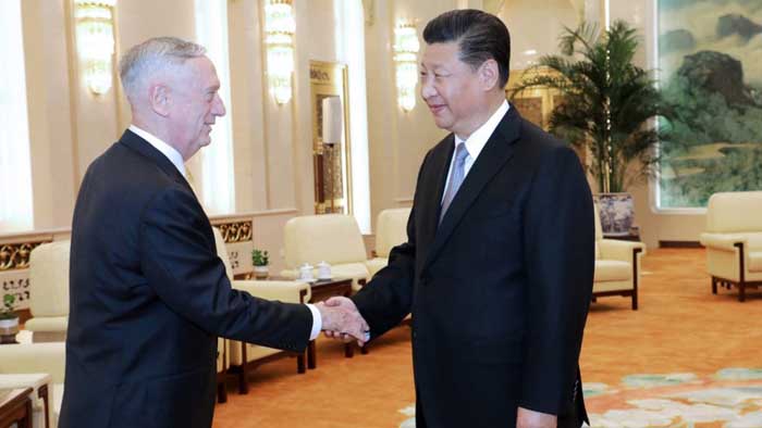 Xi ke Mattis: China Takkan Menyerahkan Satu Inci pun Wilayah Kami