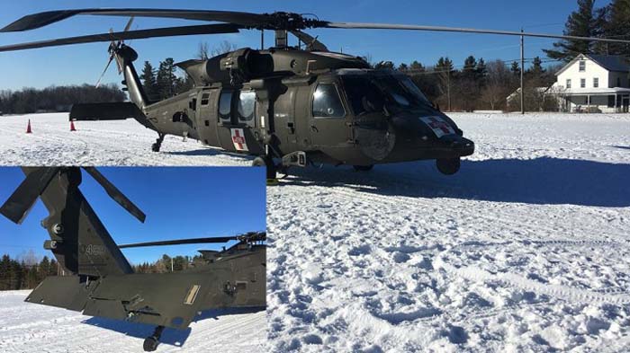 Ada-Ada Saja, Helikopter Black Hawk US Army Rusak Ditabrak Mobil