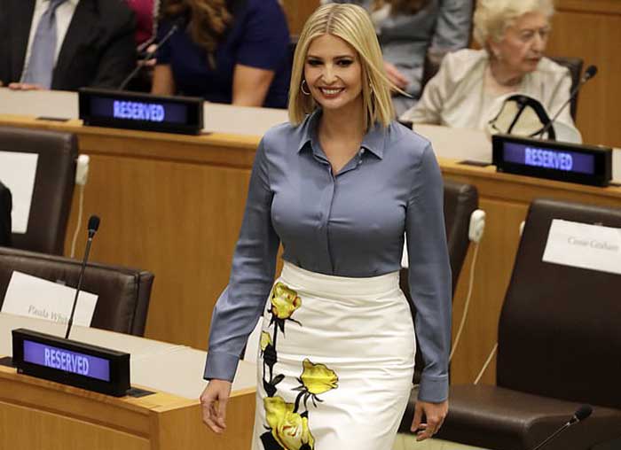 Duh, Ivanka Trump Tak Gunakan Bra di Sidang Umum PBB