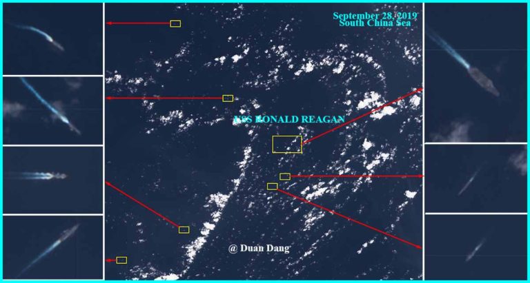 USS Ronald Reagan Dikepung Kapal Perang China?