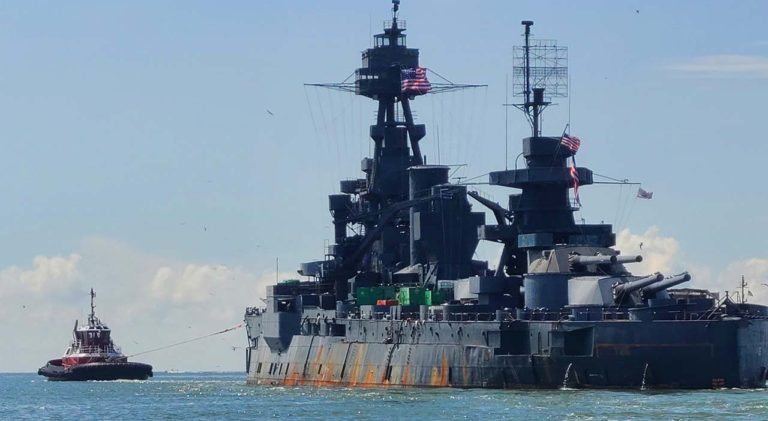 Berusia 110 Tahun, Battleship USS Texas Kembali Bergerak